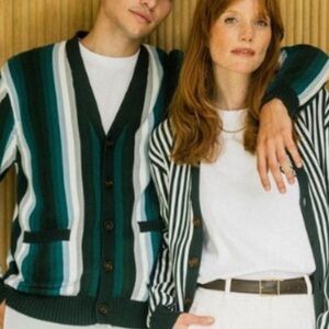 Bogey Boys Seeing Green Cardigan Sweater Green Men’s size L NWT golf preppy